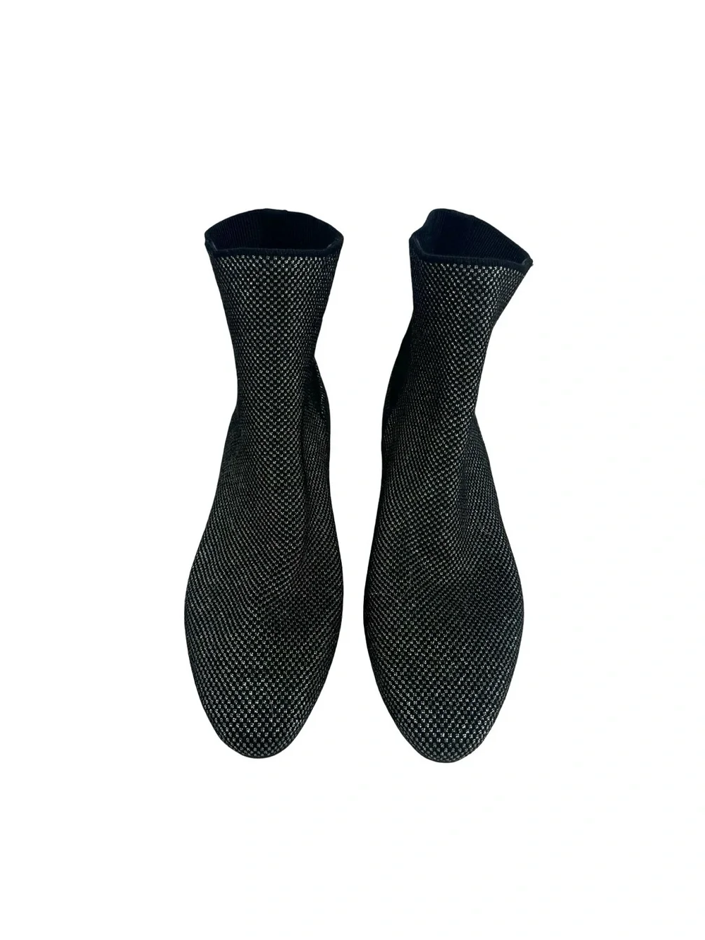 Rothy’s | The Classic Boot in Star Studded Merino Wool 8.5 Black Silver